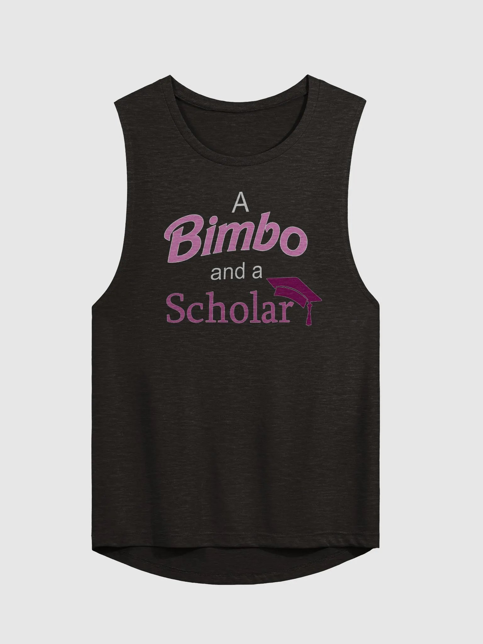 A Bimbo and a Scholar Ladies' Muscle Tank product image (1)