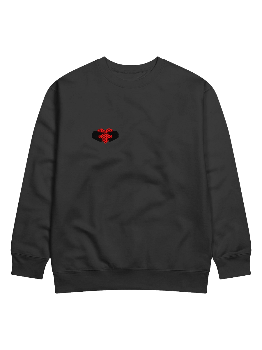 Matching Off-Road Helmet Heart (Black-Left) | Crewneck product image (2)