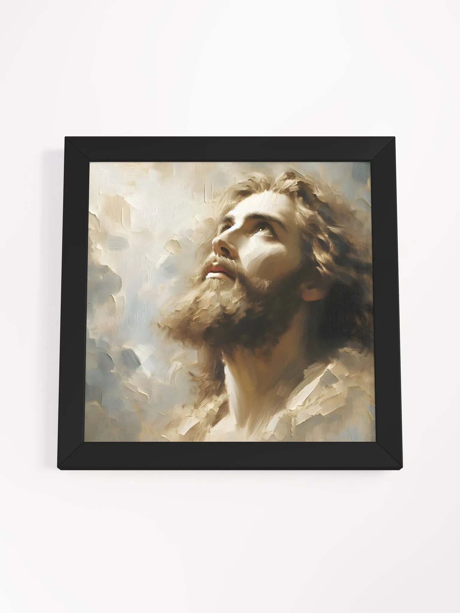 Heavenly Gaze-Framed Spiritual Portrait Art product image (56)
