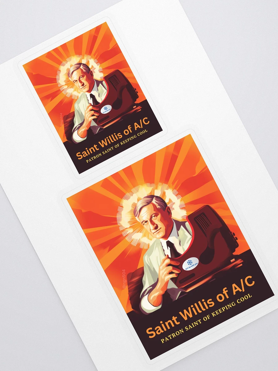 St. Willis of A/C (prayer card sticker) product image (2)