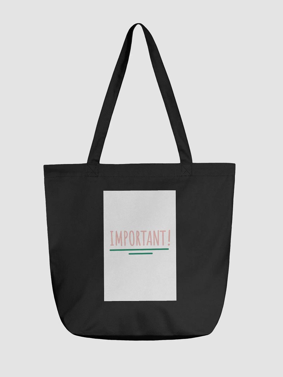Eco-Friendly Statement Tote: IMPORTANT! product image (2)