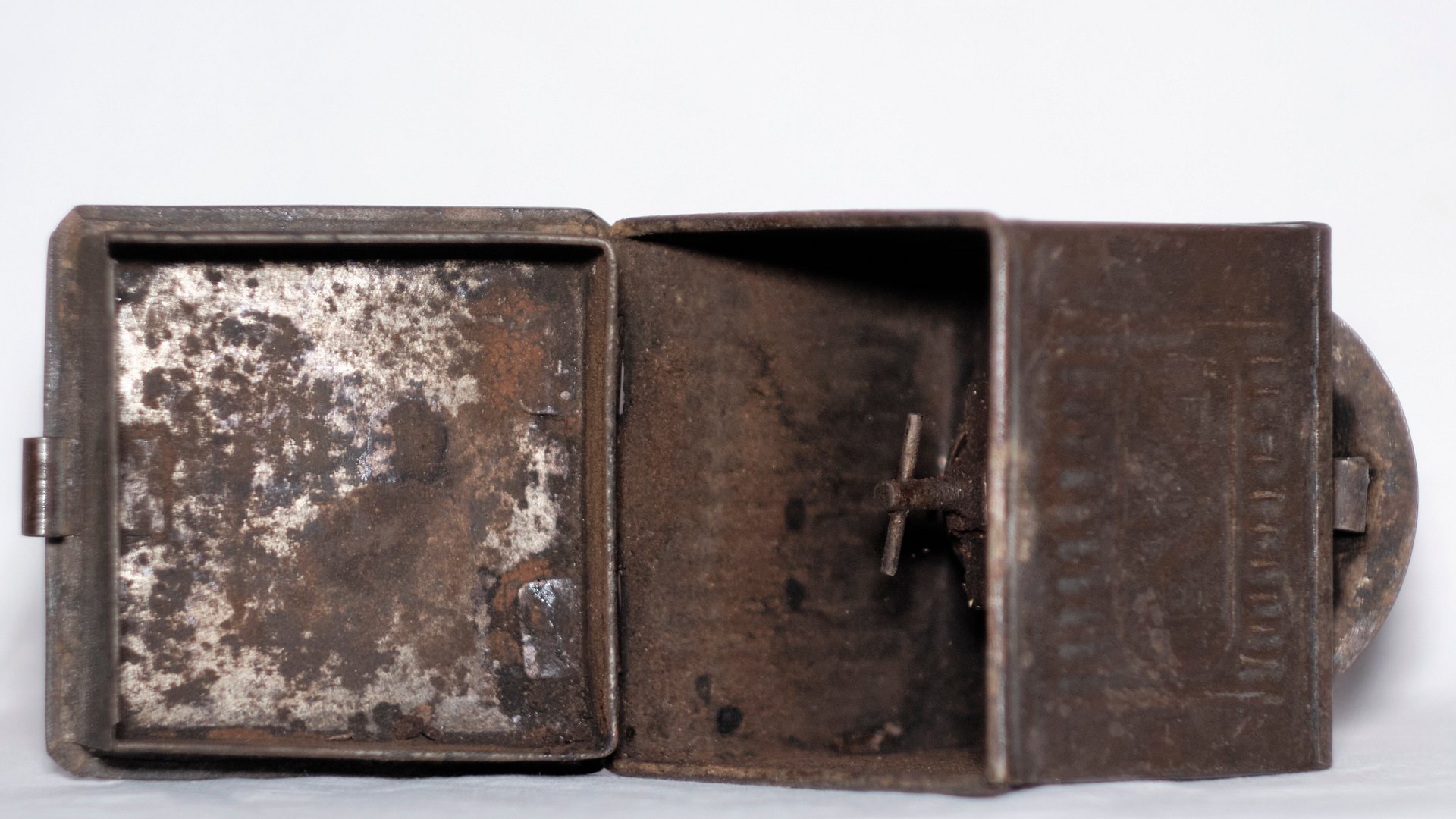 1900's Italian Metal Coffee Grinder, 'F B' product image (4)