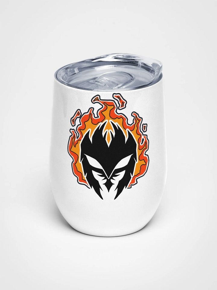 Mask Icon v2 (Black) Wine Tumbler product image (1)
