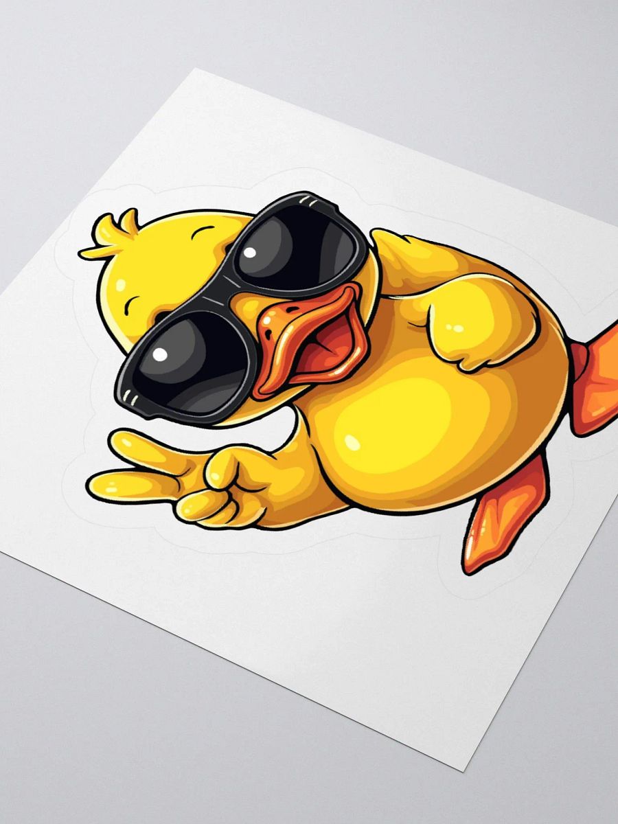 Cool Rubber Duckie Sticker product image (9)