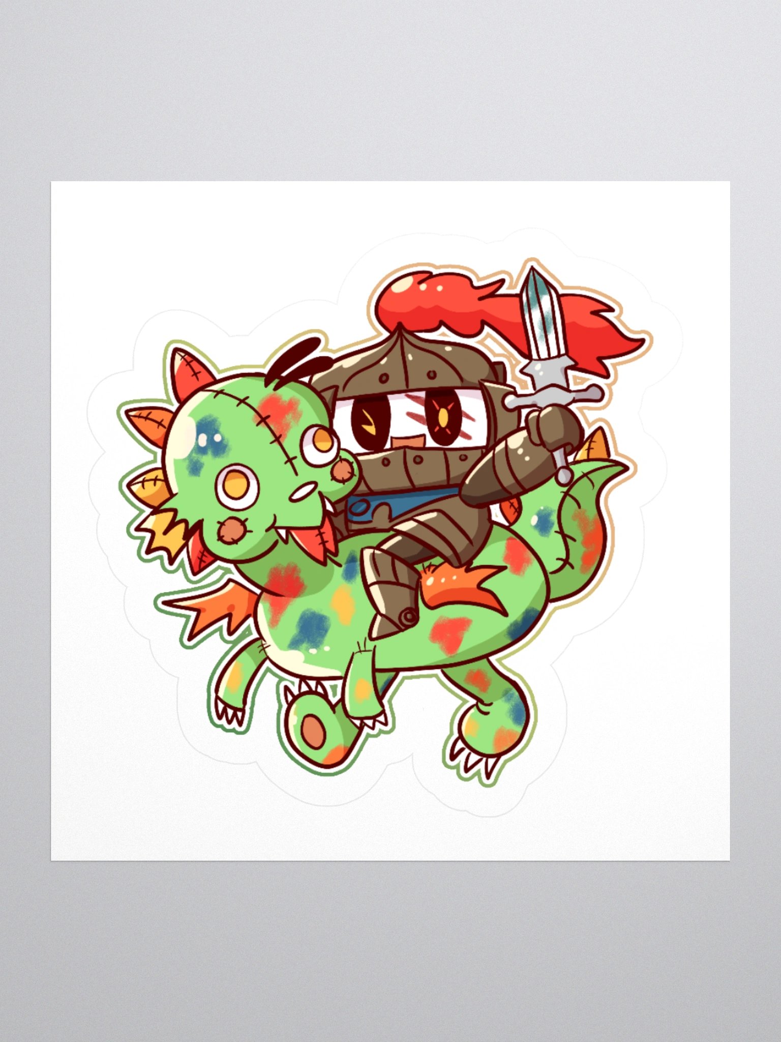 Brave Knight Sticker product image (1)