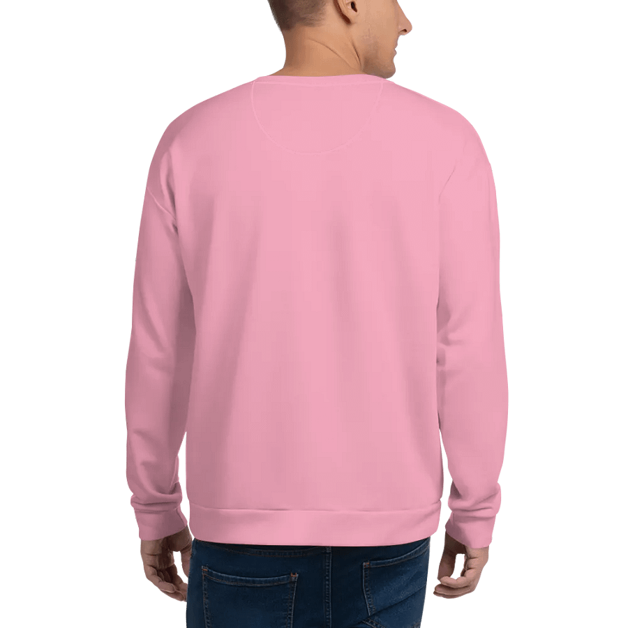 Plain Bubblegum Pink Soft Summer Unisex Recycled Polyester Heavyweight Premium Sweatshirt by Treasure Pie product image (7)