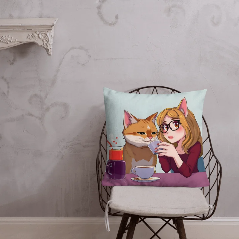 Premium Pillow-Purrfect Morning Brew (Catgirl Edition) product image (2)