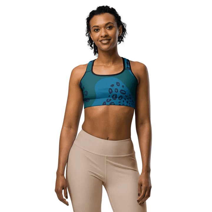 Flowing Depths All-Over Sports Bra product image (1)