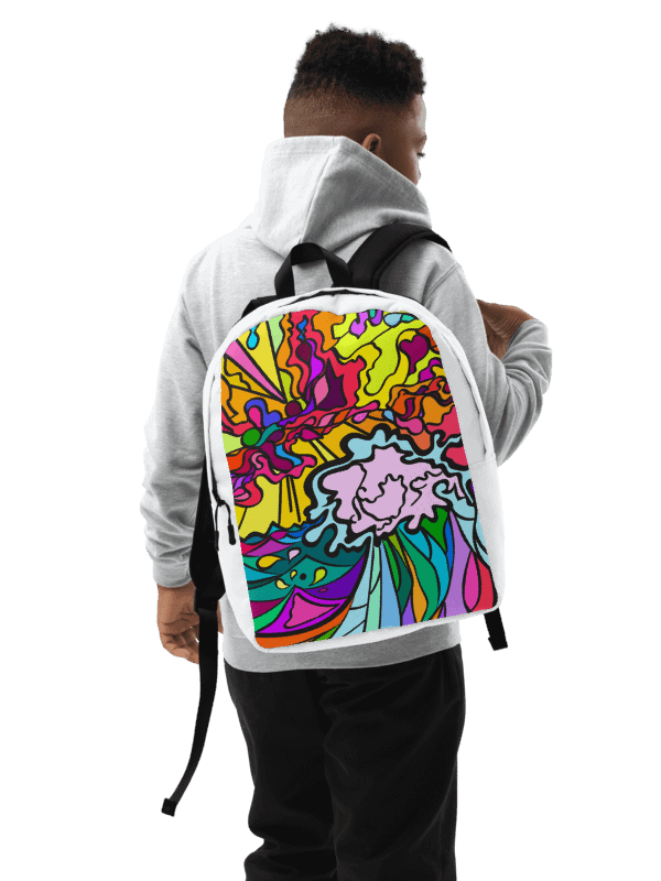 Vibrant Swirls Custom Backpack – Wave at Sunset product image (9)