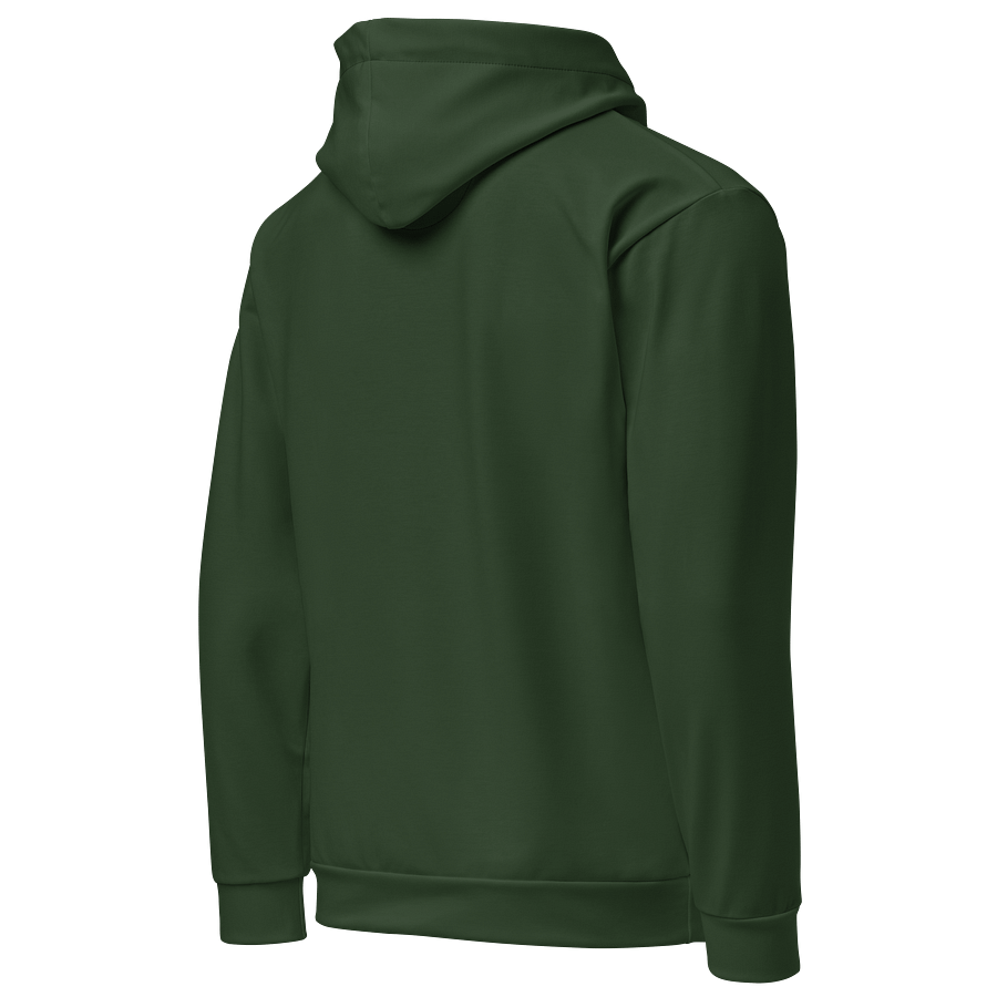 Colorado Pine Green Solid Color Eco Friendly Pullover Unisex Hoodie product image (5)