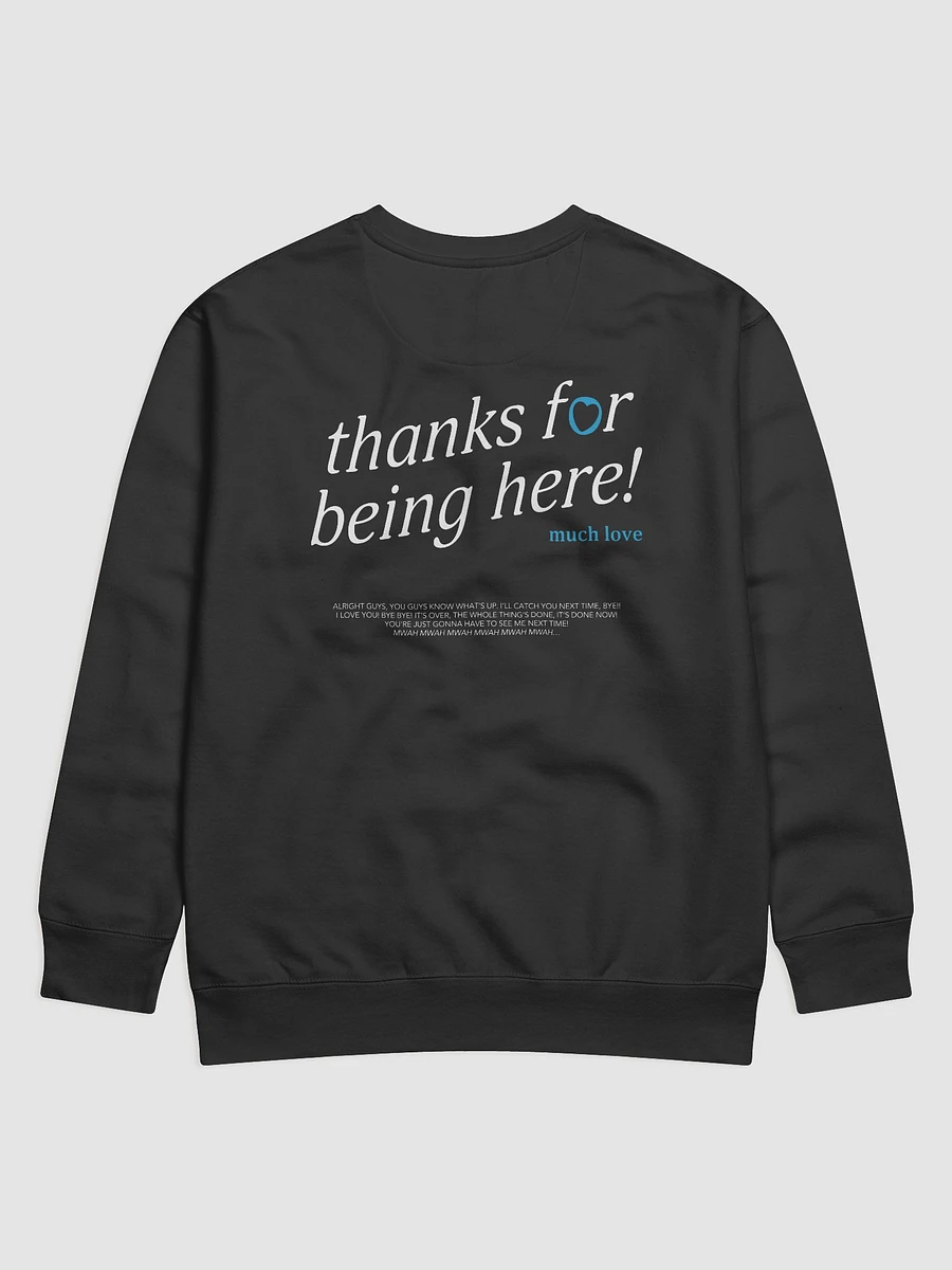 thanks for being here! Sweatshirt (Blue) product image (21)