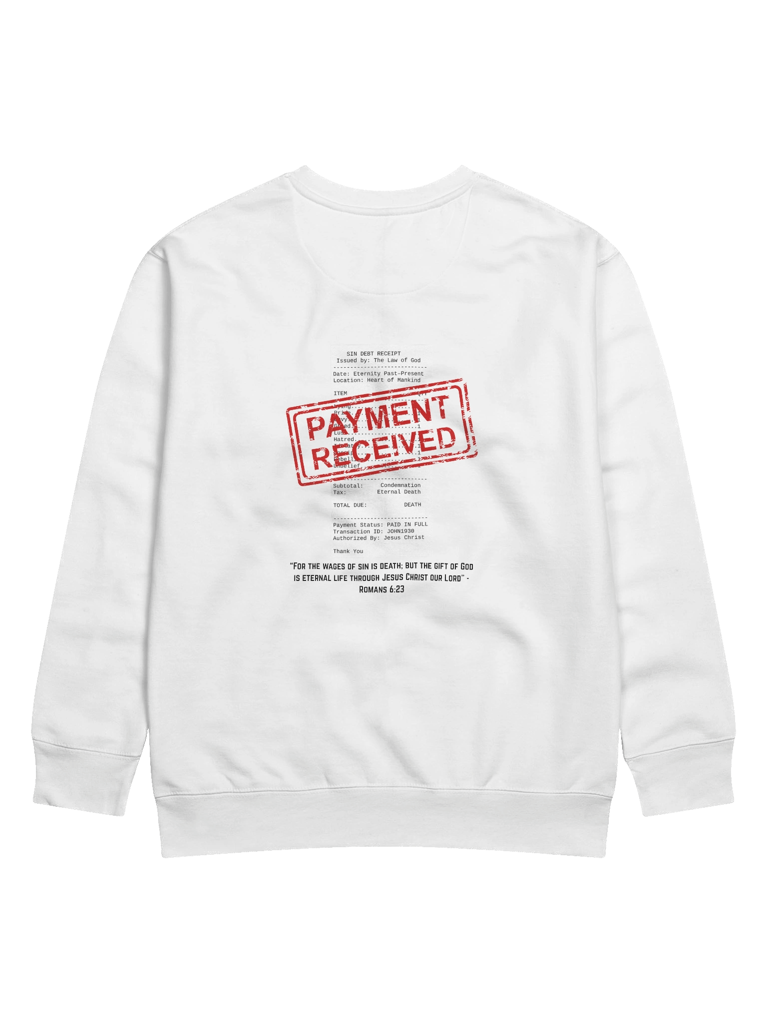 Paid in Full – Sin Debt Receipt Crew product image (1)