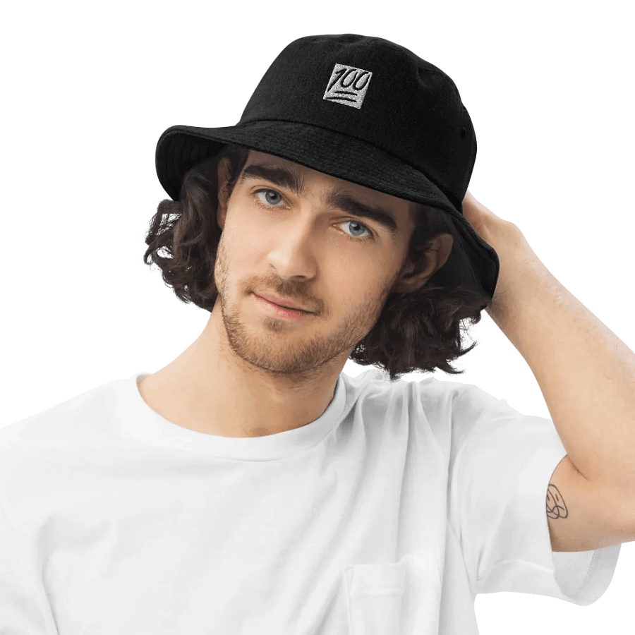 100 Logo Capstone Denim Bucket Hat product image (6)