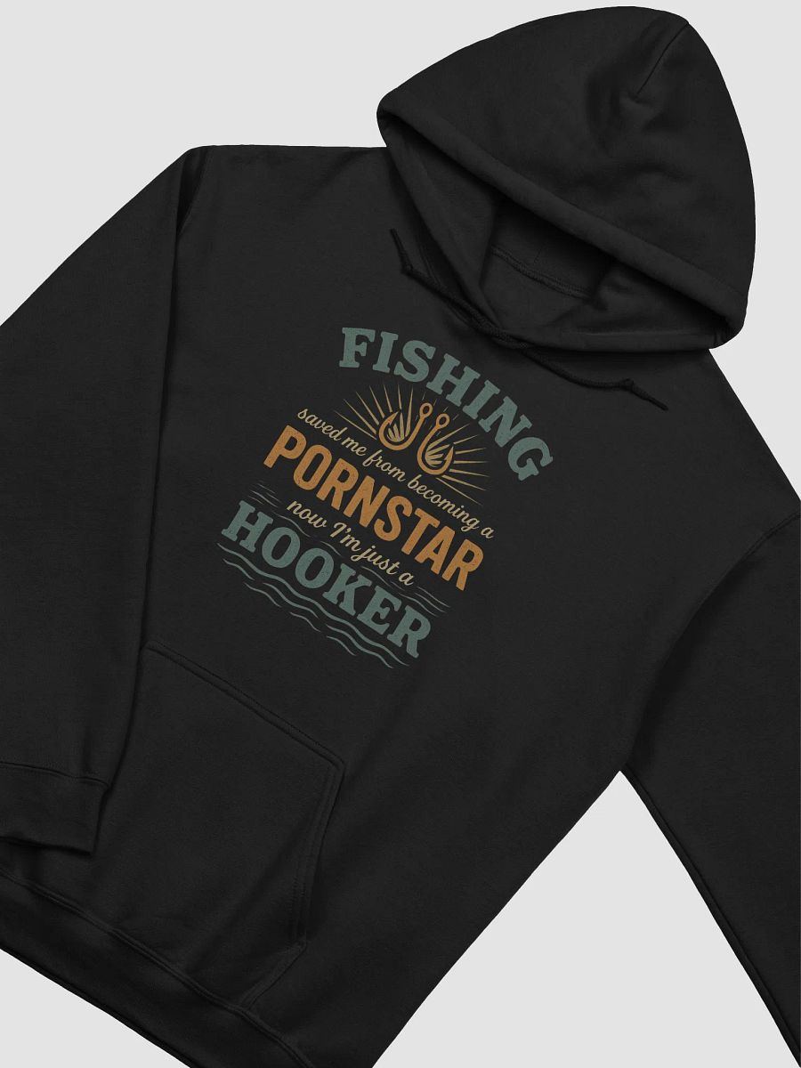 Fishing Saved Me Hoodie – Funny Vintage Hooker Design product image (12)