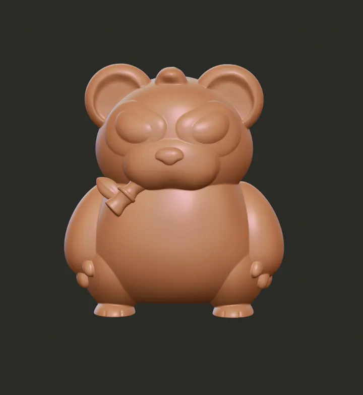 Angry Panda STL product image (1)