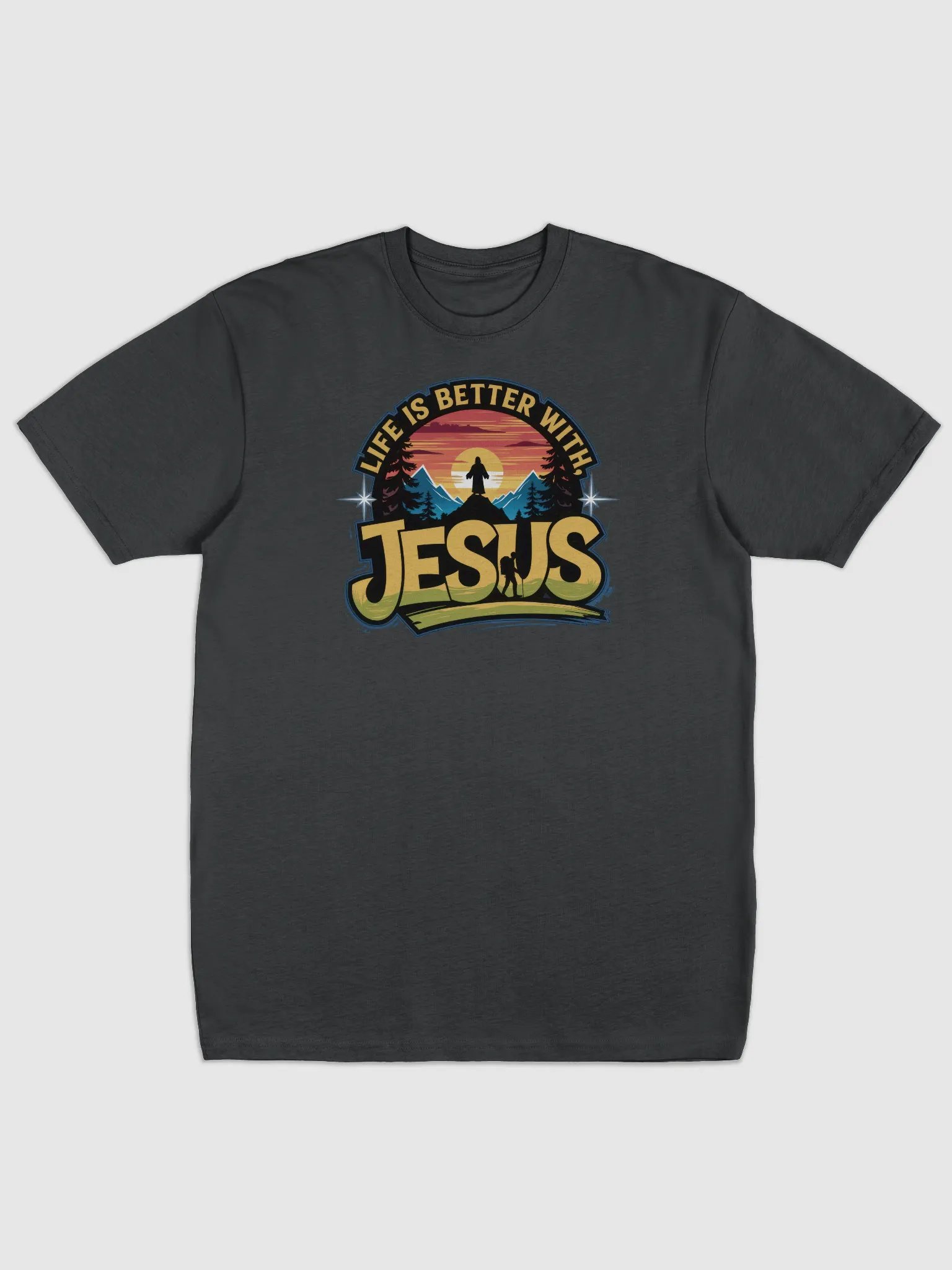 Life is better with Jesus Mountain Majesty Tee product image (1)