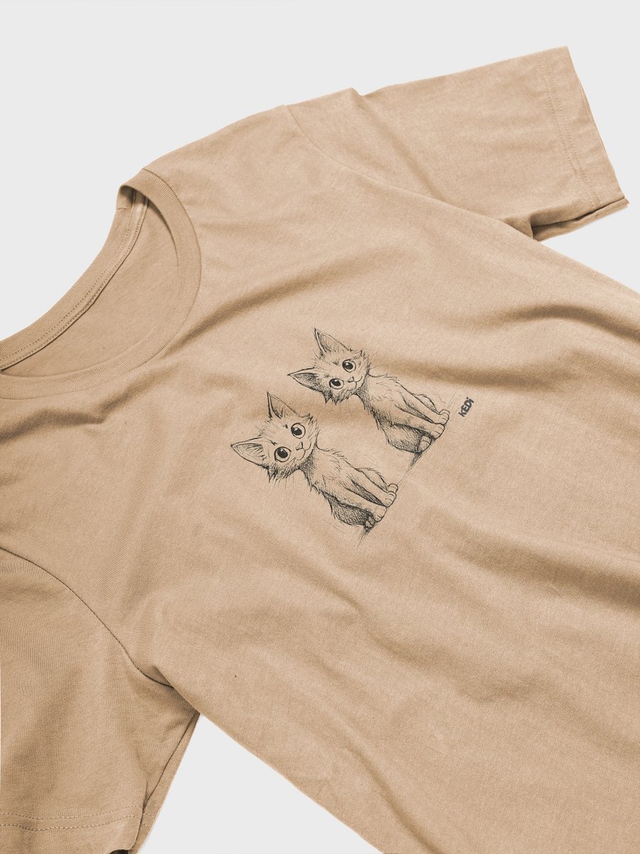 Whimsical Cat Duo Sketch T-Shirt product image (62)