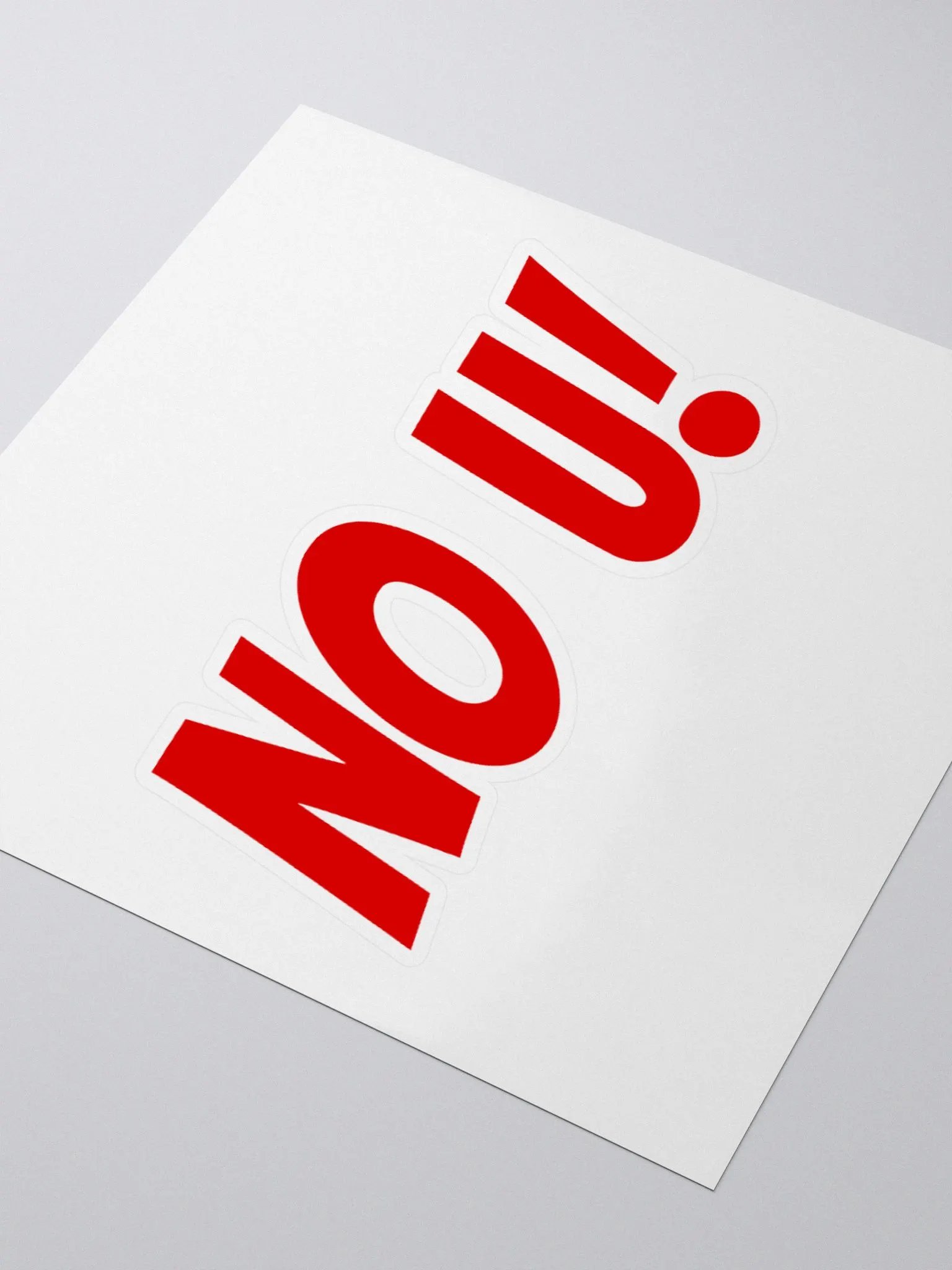 No U Sticker product image (7)