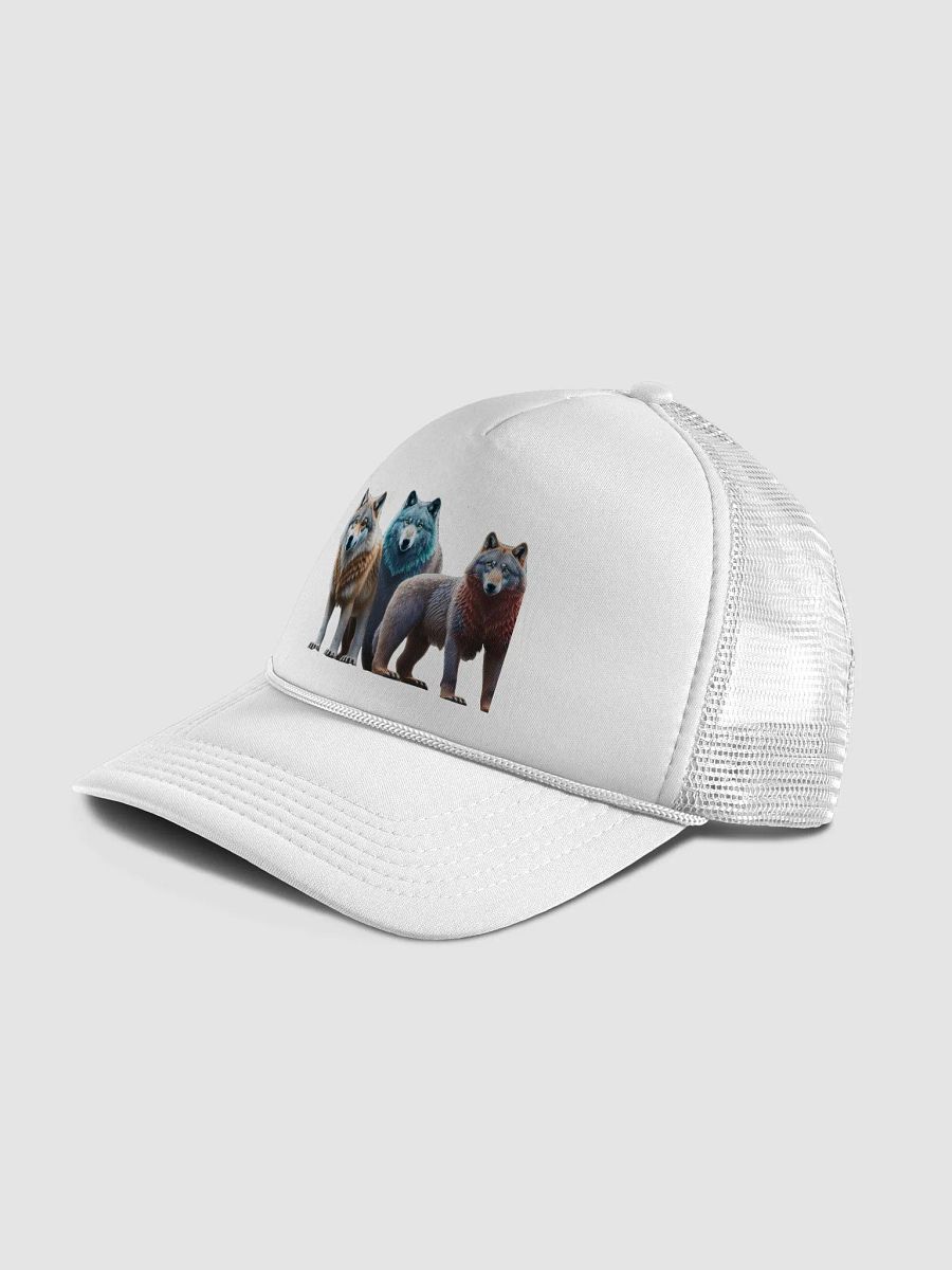 Strength & Unity Trucker Hat: Wolf & Bear Design for Loyalty & Teamwork product image (36)