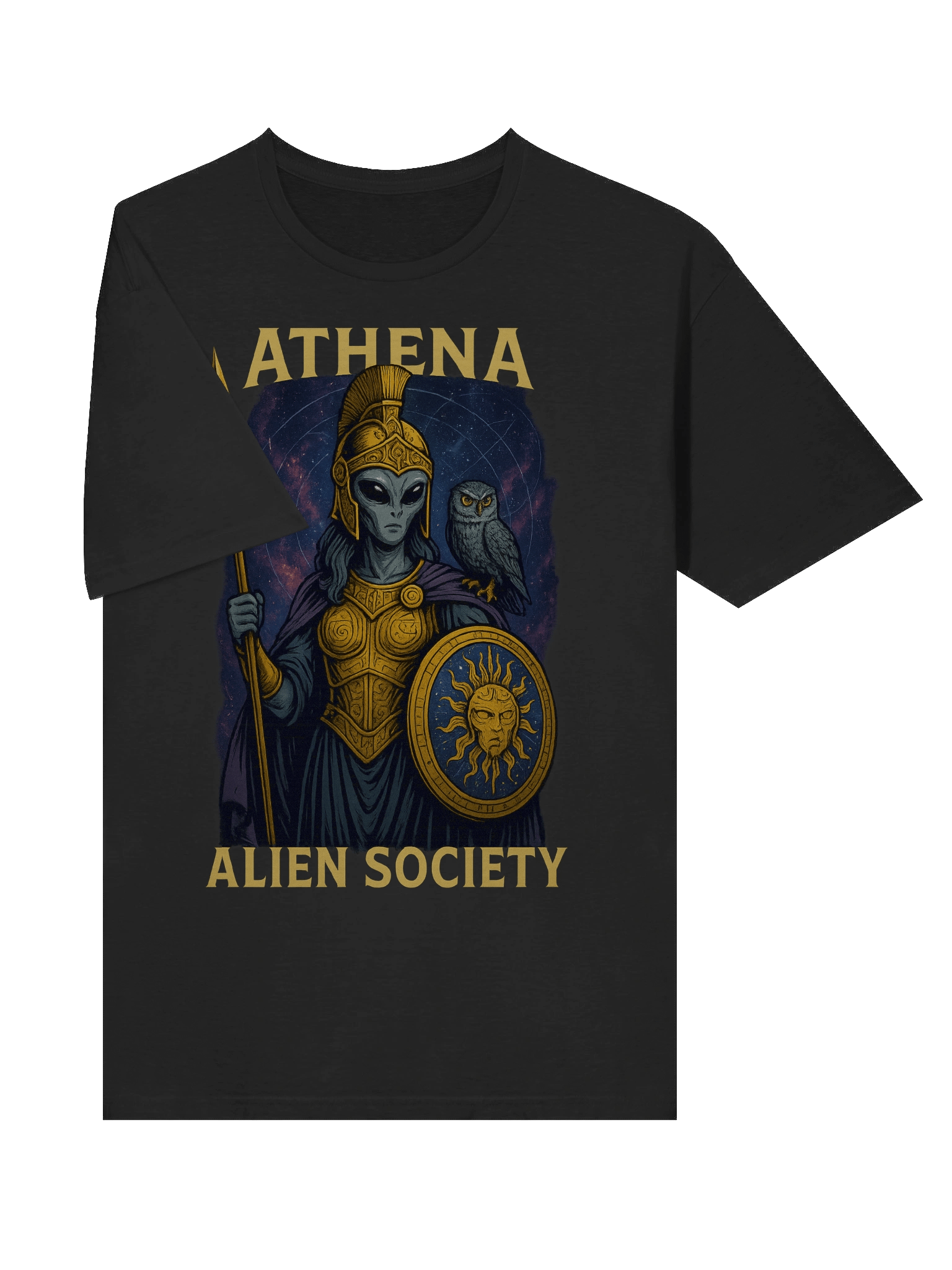 Athena's Cosmic Defender T-Shirt product image (5)