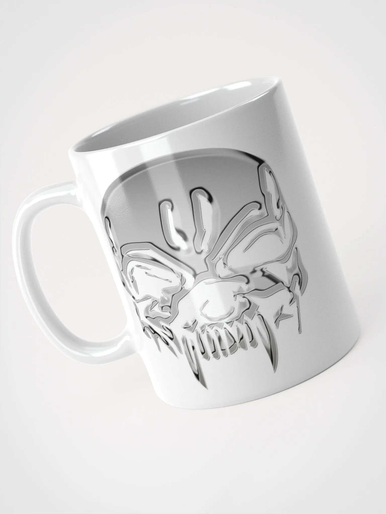 Zerschmedderä- Tasse chrom weiß product image (7)