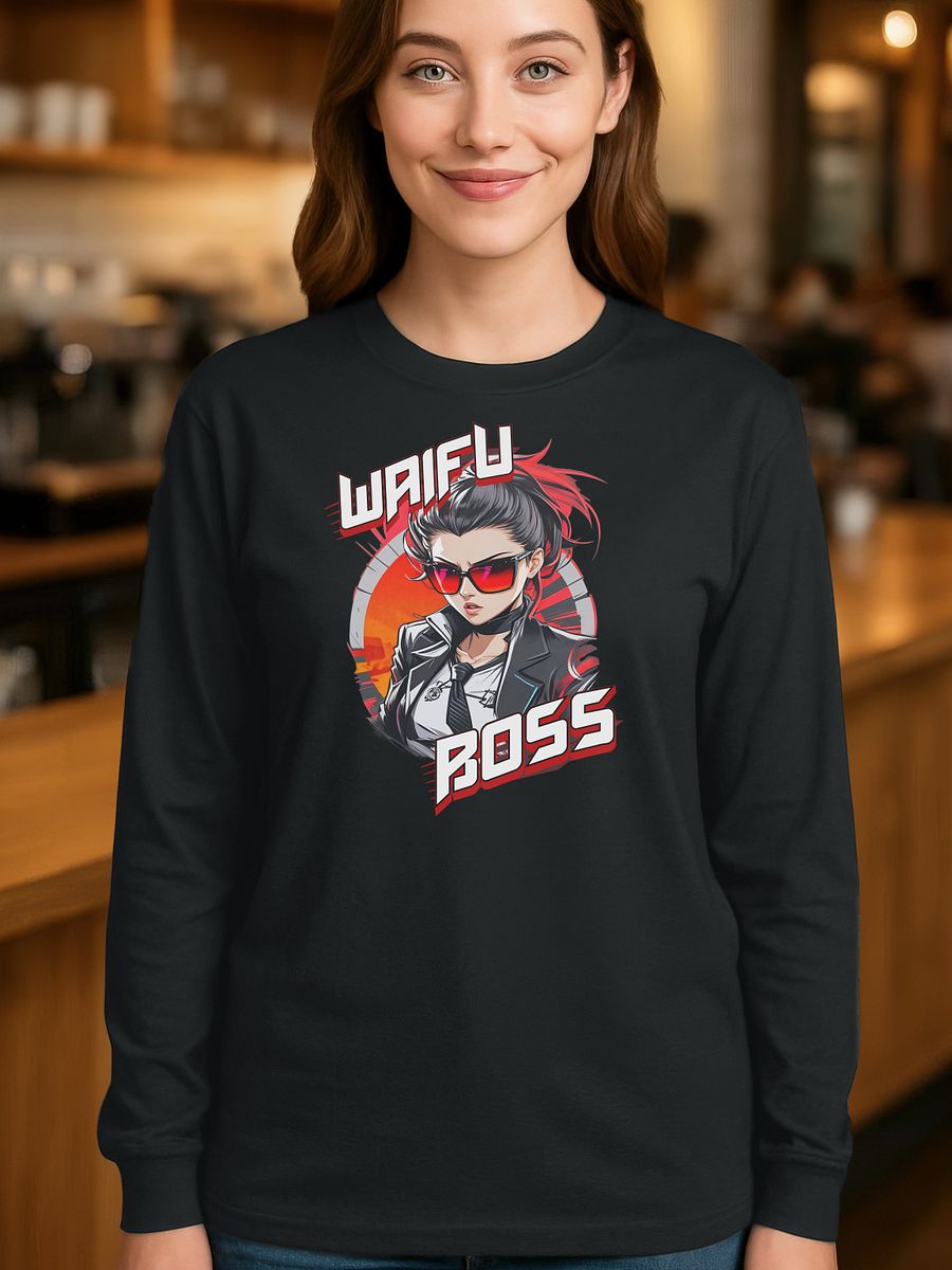 Waifu Boss v1 - Gildan Ultra Cotton Unisex Long Sleeve T-Shirt product image (1)
