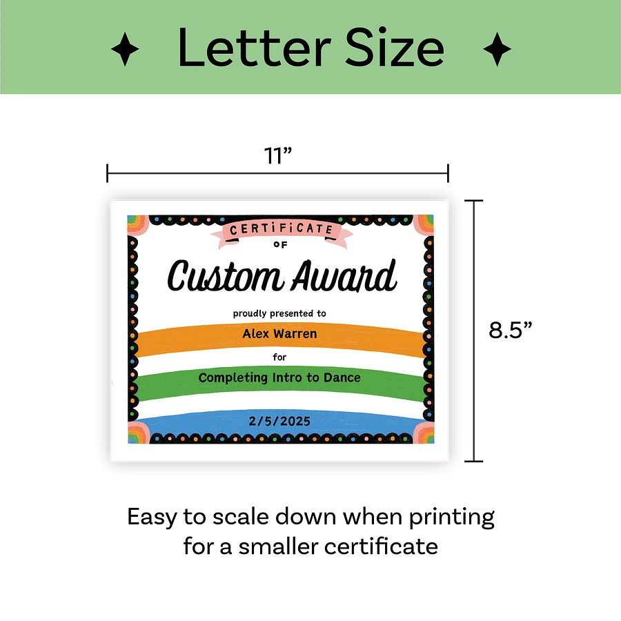 Big 'ol Certificate Bundle Digital Download | Edit in Canva product image (3)