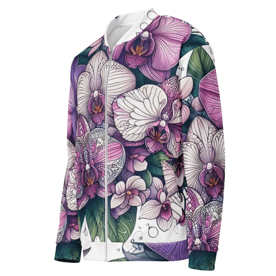 Orchid Dreamland Bomber Jacket | AI Design product image (3)