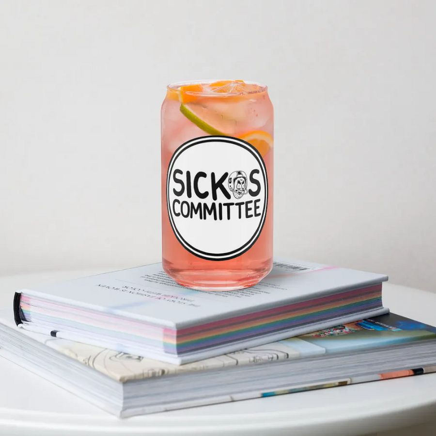 Sickos Committee Logo 16 oz Glass product image (34)