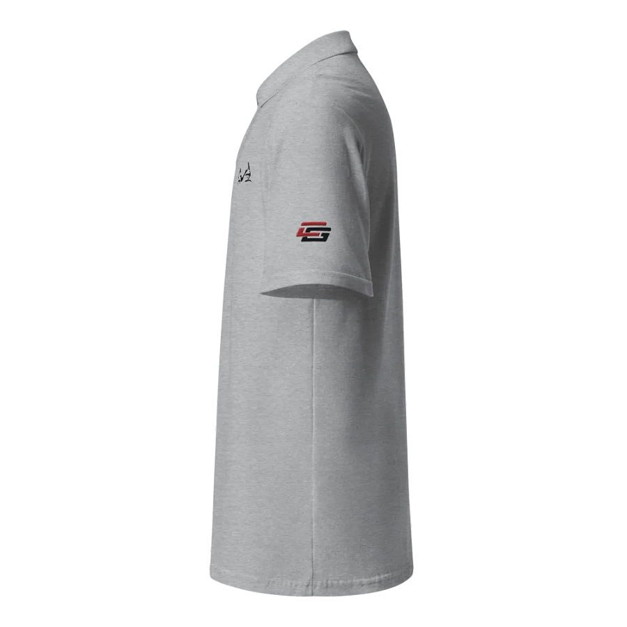 Shadow Wing Polo Shirt in White or Grey product image (7)