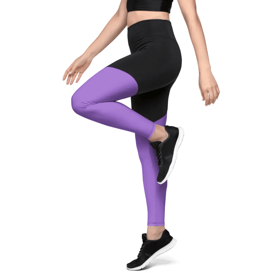 Plain Color Amethyst Sports Leggings product image (4)