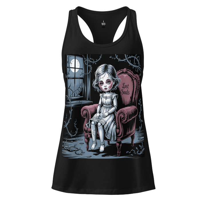 Midnight Veil Designs Women's Gothic Racerback Tank Top - Lost Souls Black product image (1)