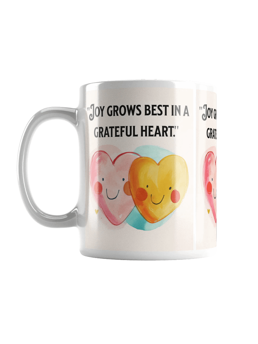 Grateful Hearts White Glossy Mug product image (6)