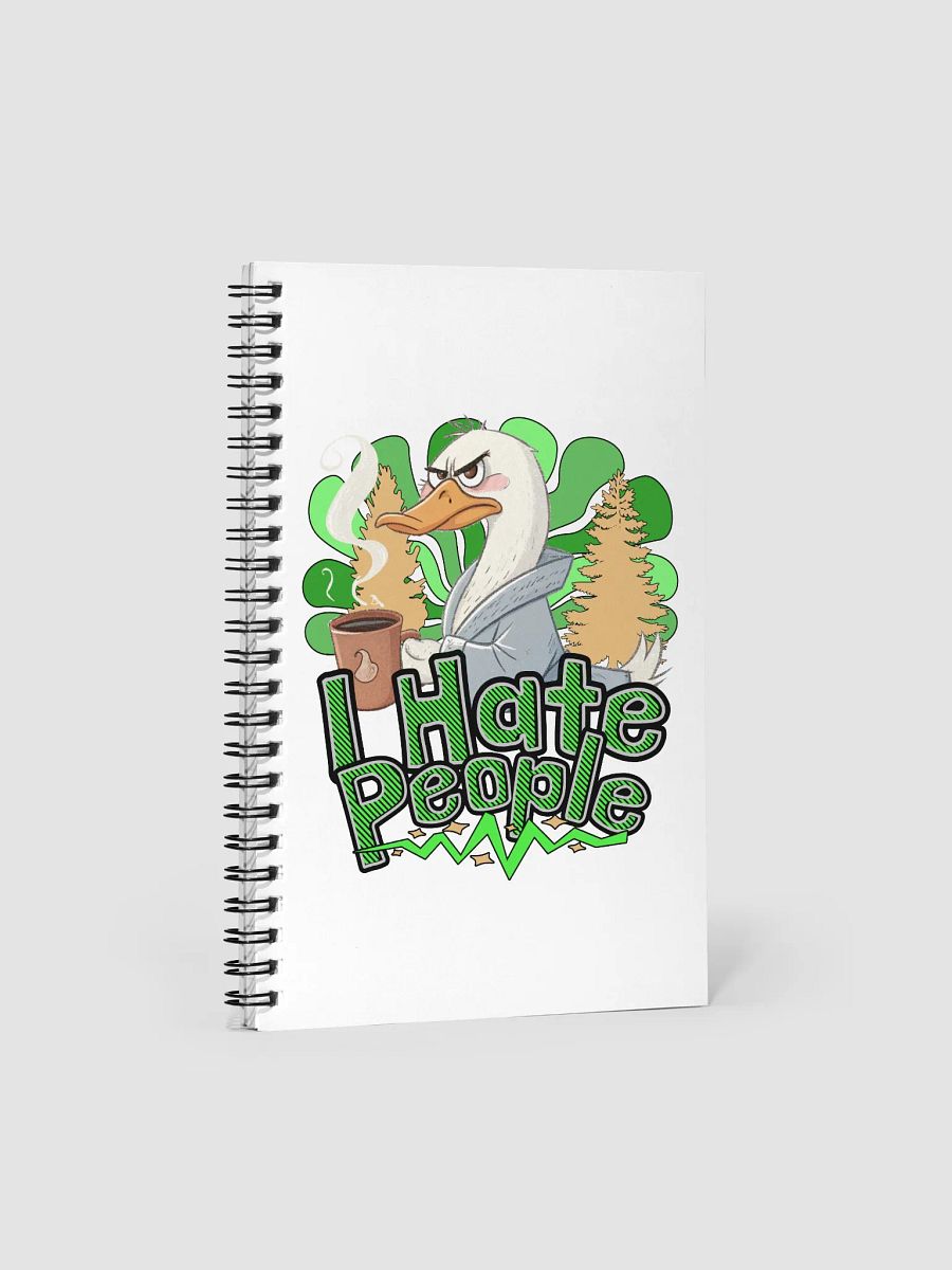 I Hate People Goose Quirky Robe Spiral Notebook product image (2)
