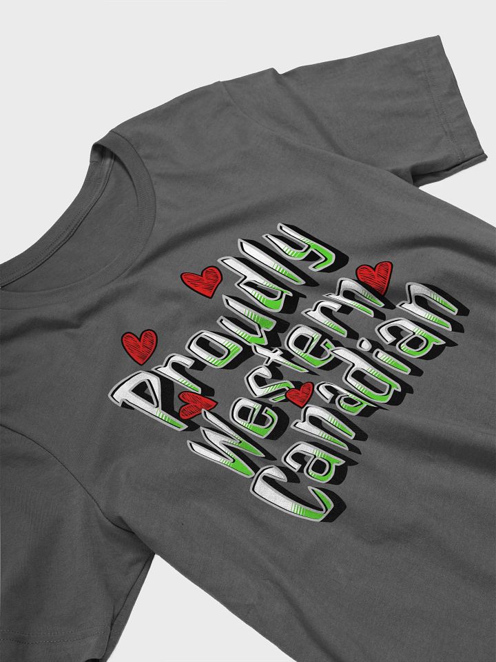 Proudly Western Canadian Pride Heart T-Shirt product image (2)