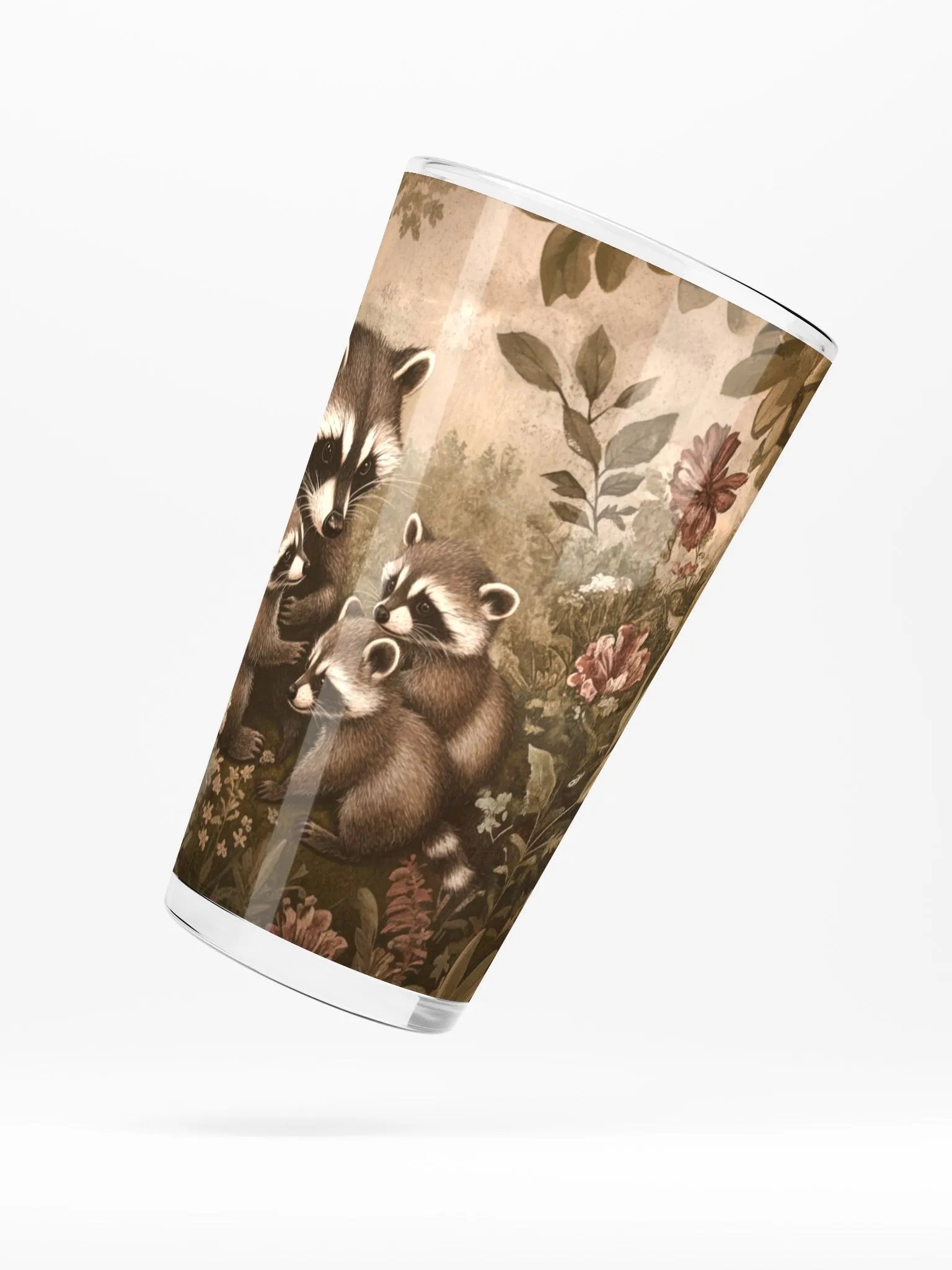 Midnight Raccoon Family Glass product image (5)
