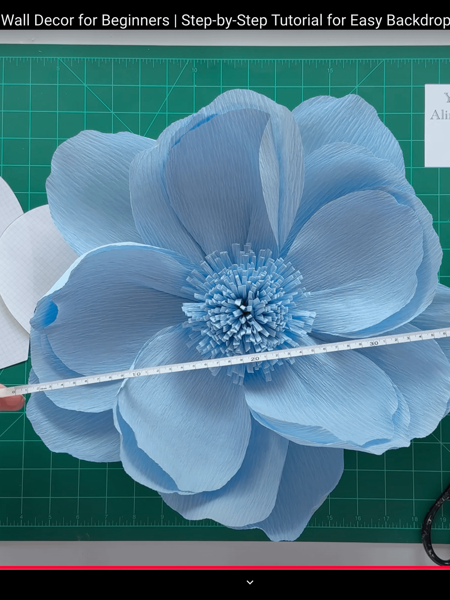 DIY Giant Crepe Paper Flower: Templates from Video Tutorial product image (8)