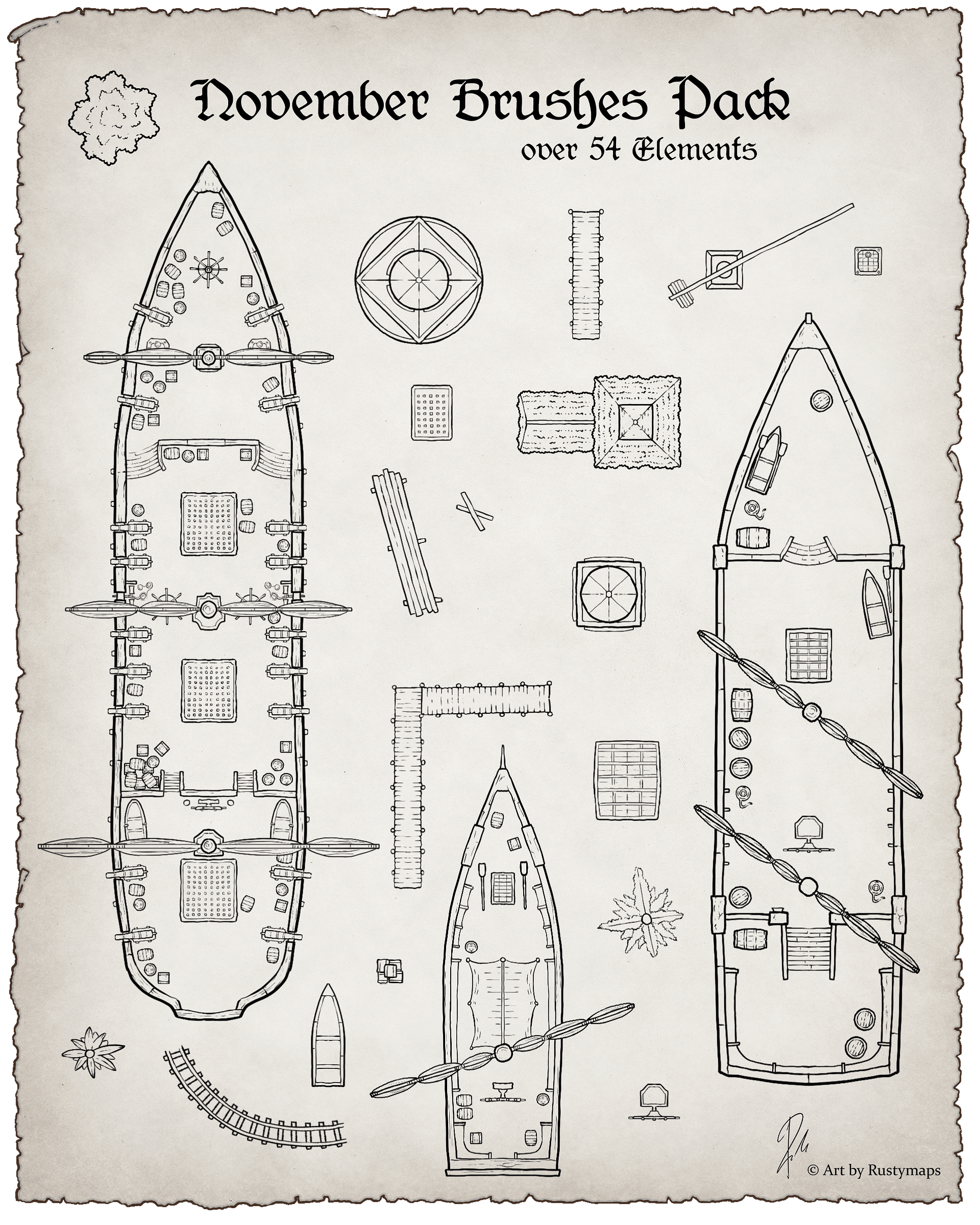 Map maker - Brush final bundle Pack product image (2)