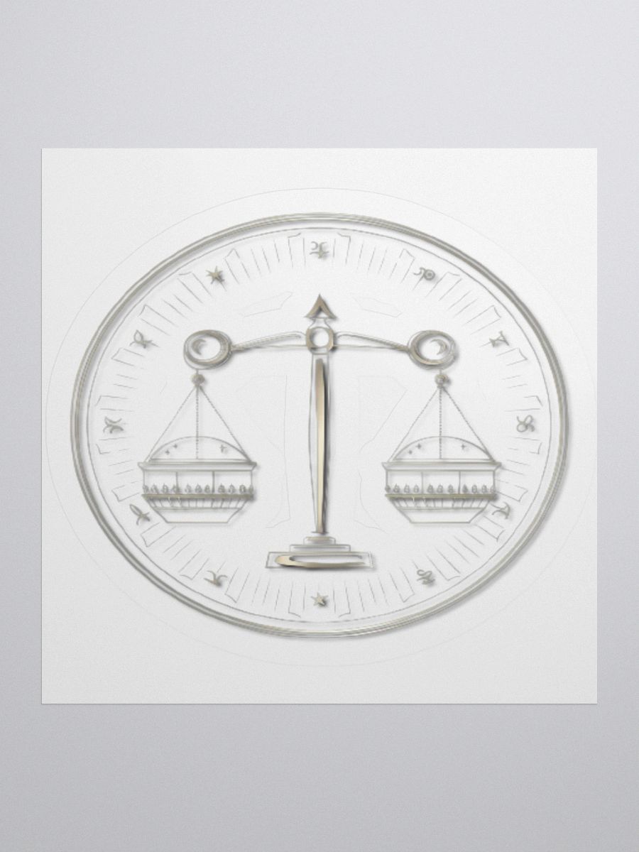 Exclusive Libra-Themed Privacy Window Film - High Opacity Vinyl Stickers (3" x 3" to 5.5" x 5.5") product image (3)