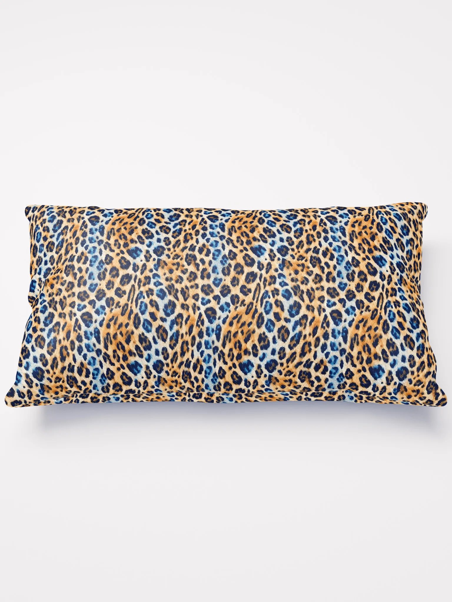Blue Brown Leopard Pillow product image (1)