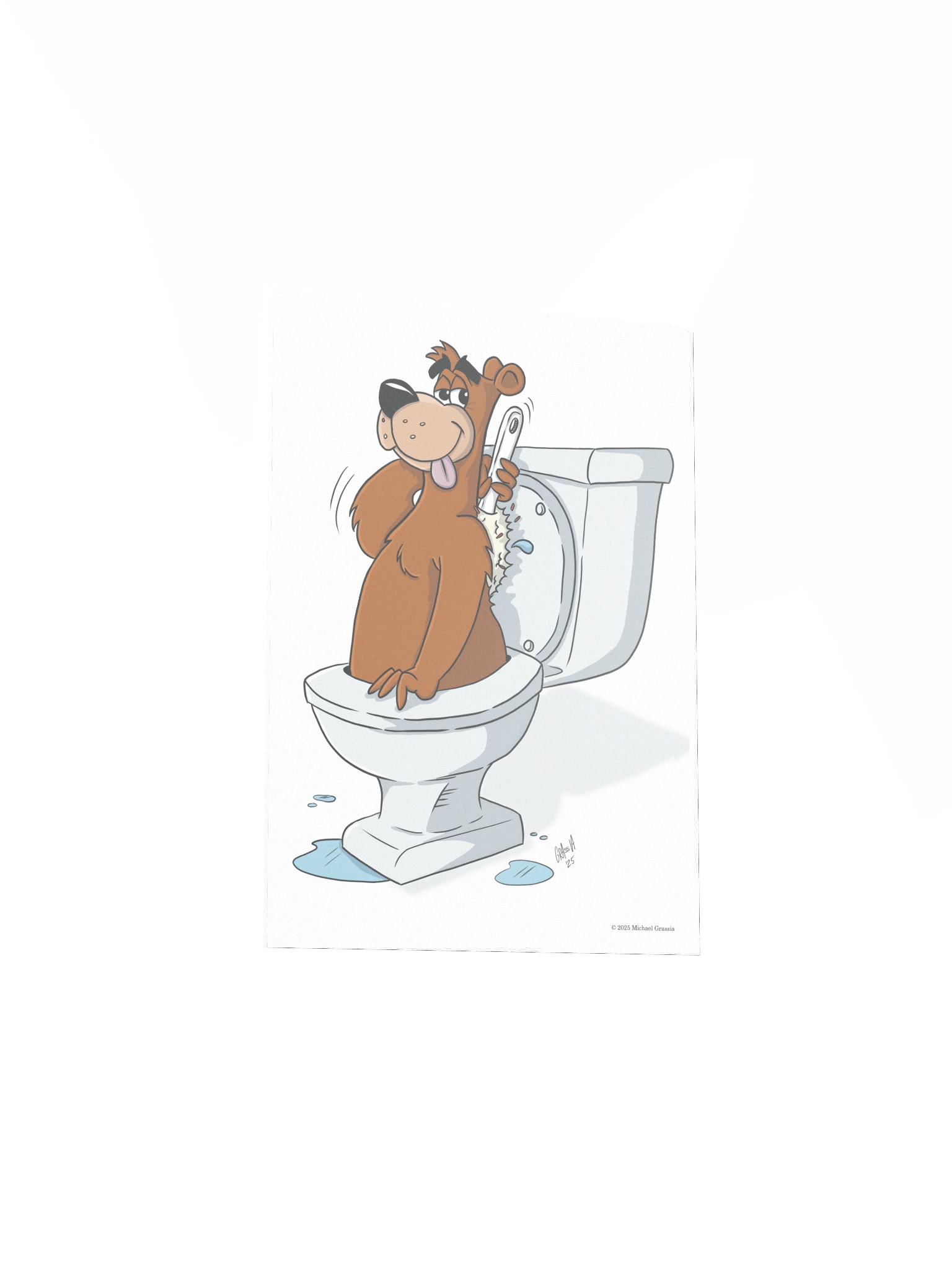 Toilet Bear - White Background product image (3)