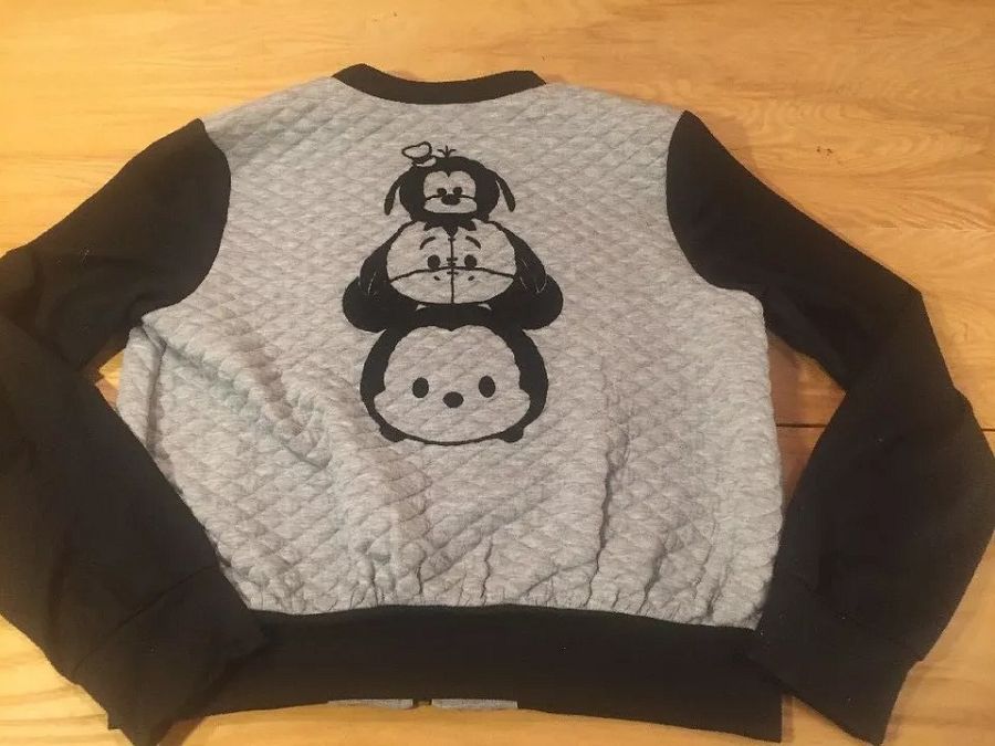 DISNEY D-Signed cotton gray tsum tsum skirt black trim size 10/12 & JACKET 14/16 product image (2)
