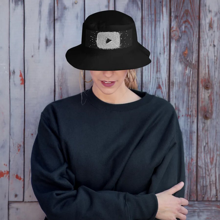 YouTube Bucket Hat 3D Embroidery product image (7)