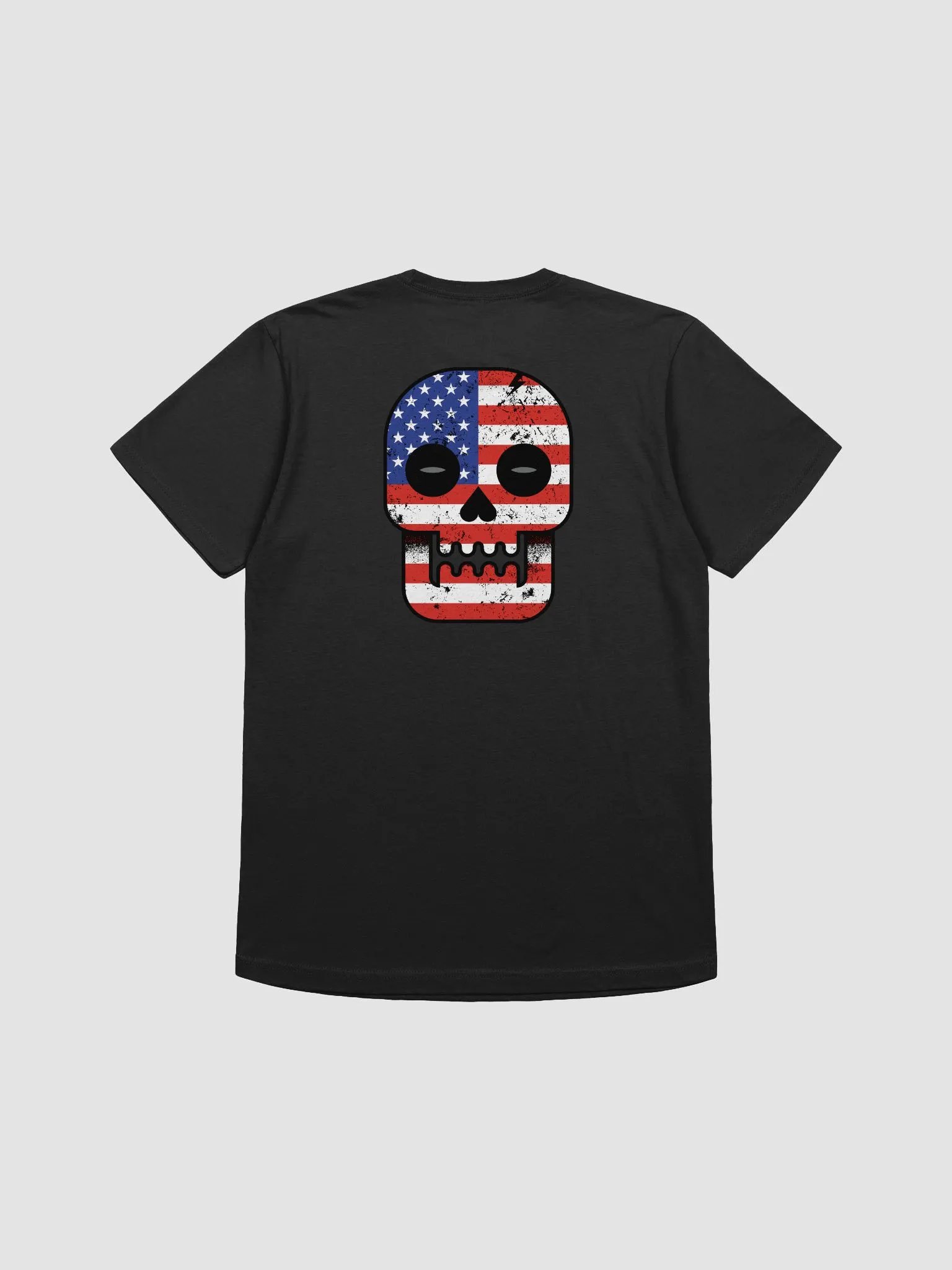 Patriotic Distressed Skull T-Shirt product image (3)