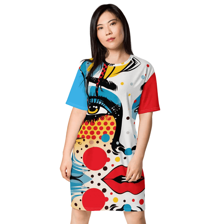 Pop Art Glam All-Over T-Shirt Dress product image (1)