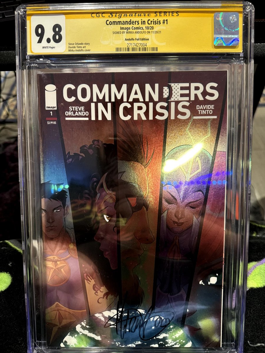 Commanders in Crisis #1 (2020) | CGC 9.8 SS | Andolfo Foil Edition | Signed by Mirka Andolfo product image (1)