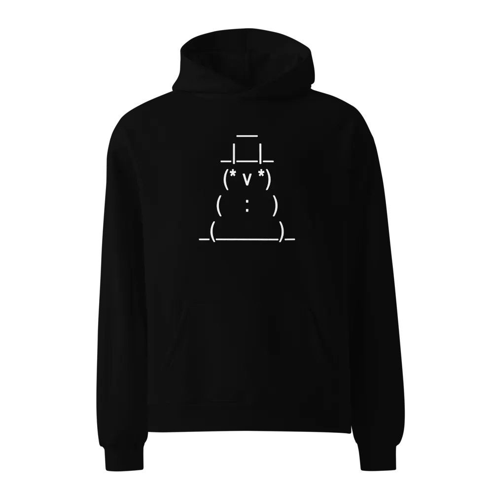 ASCII Art Snowman Hoodie product image (1)