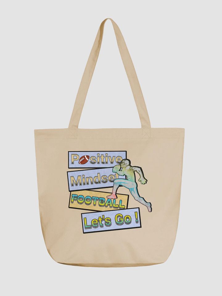 Positive Mindset Football Eco Tote product image (5)