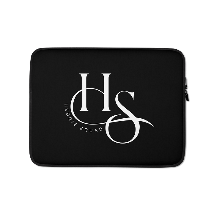 Hedgie Squad black laptop sleeve product image (1)