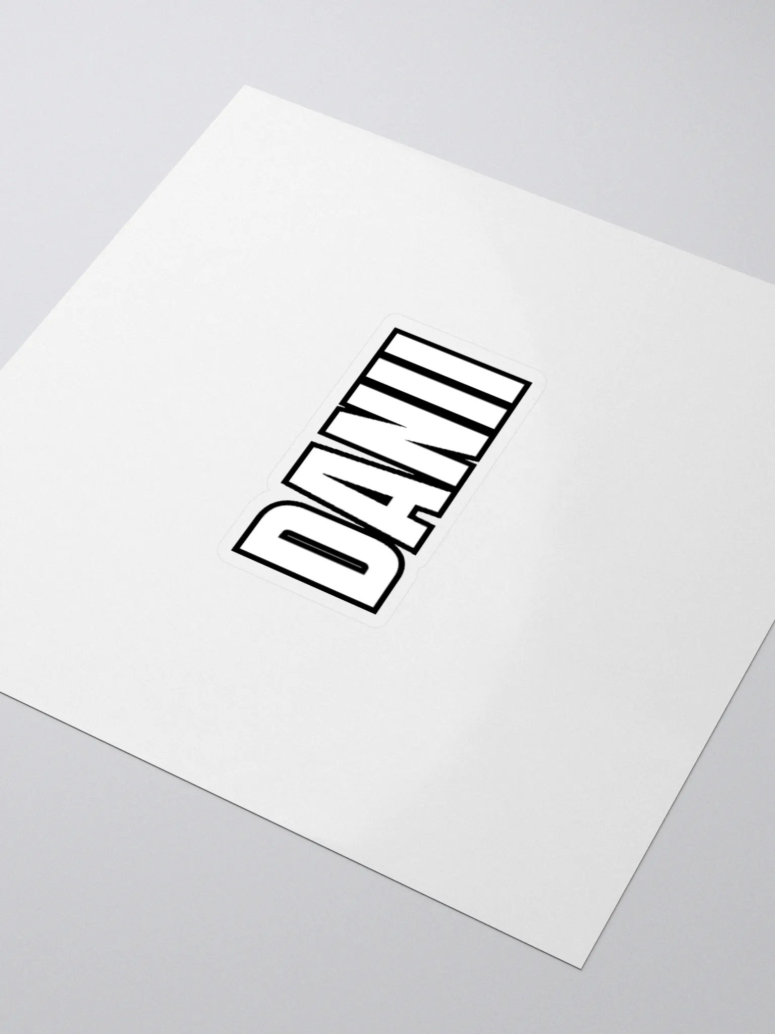 DANII WHITE BLACK STICKER product image (11)